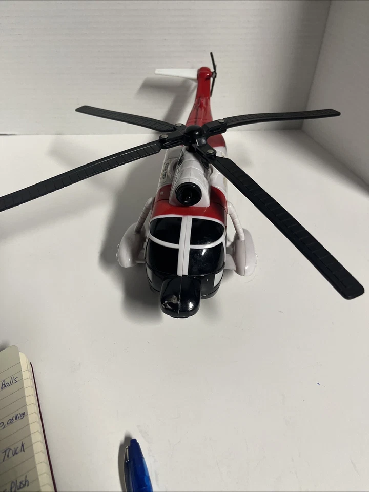 2010 Hasbro TONKA Fire Department Rescue Helicopter,used Lights Up Sounds WORKS - Image 3 of 4