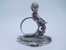 LOVELY VICTORIAN SILVER PLATED FIGURAL NUDE BOY NAPKIN RING b