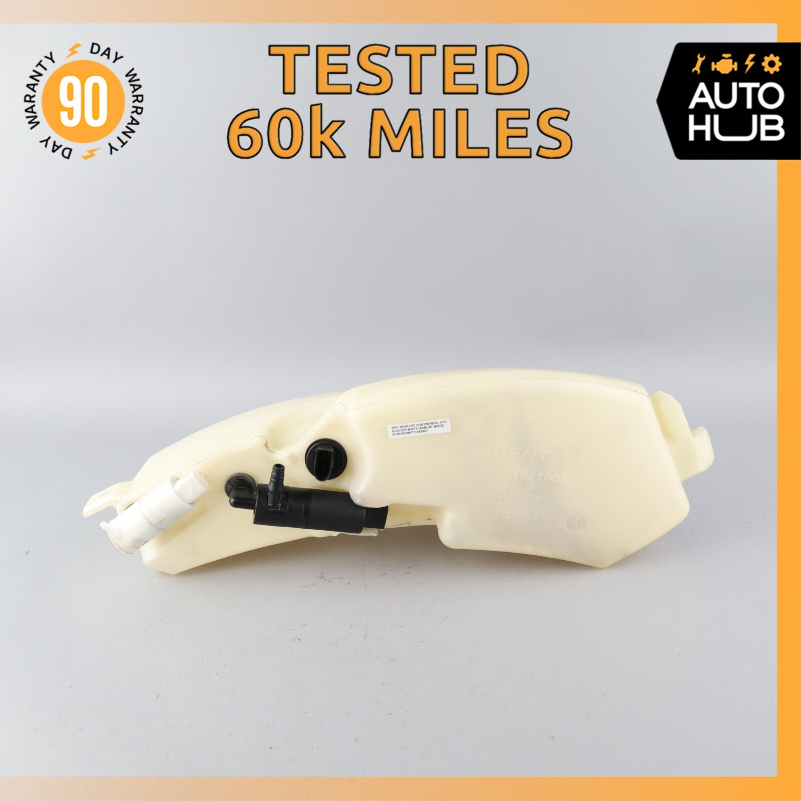 Bentley Continental GTC Windshield Washer Fluid Tank Bottle Reservoir OEM 60k