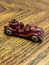 Vintage 1930s Made In USA Hubley Fire Engine Pumper Truck Rubber Wheels