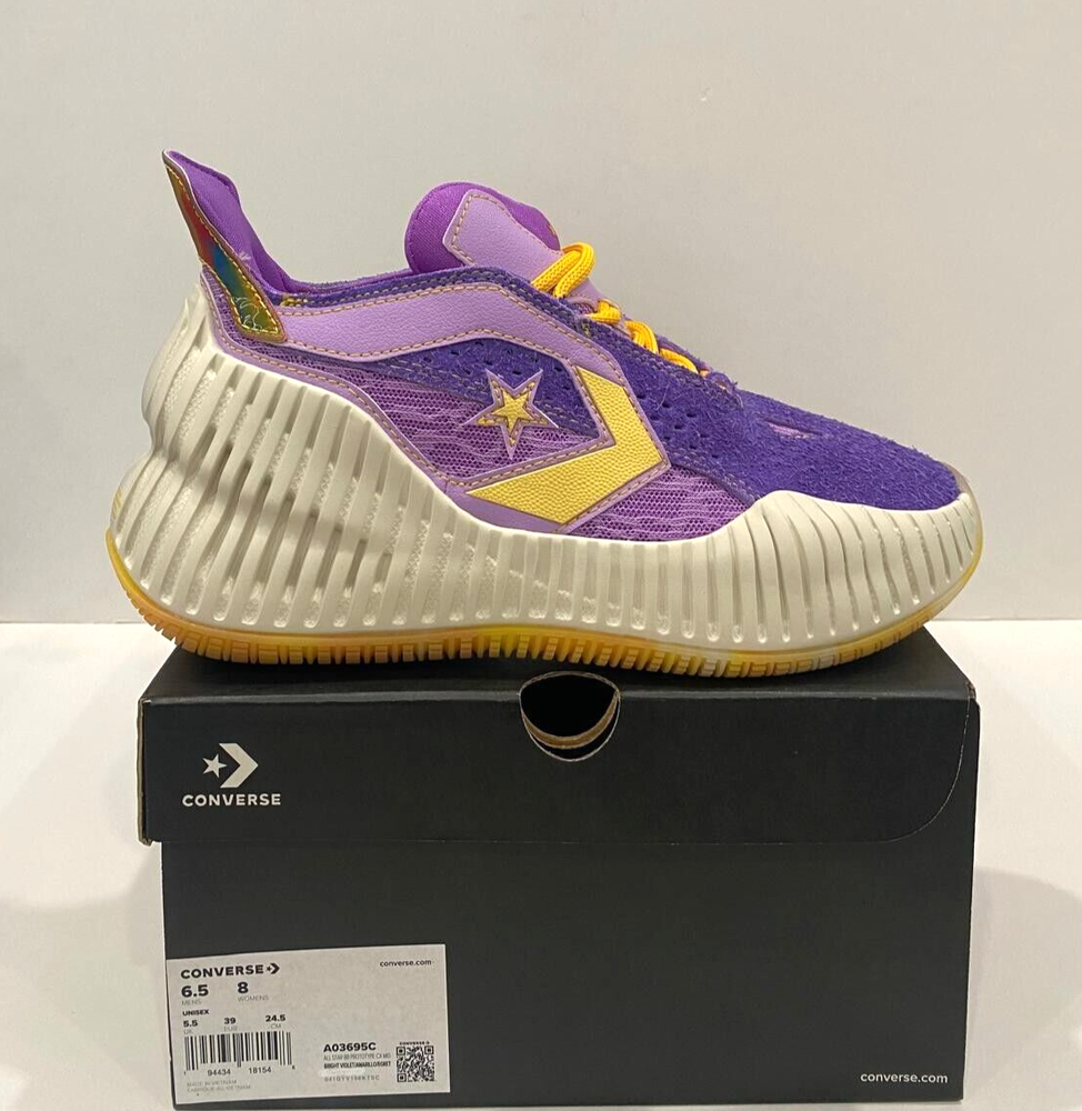 Converse All Star BB Prototype Yellow/Purple/White A03695C US M 6.5 W 8 EU 39