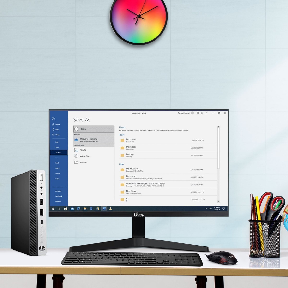 HP Desktop Mini PC Intel i5-8500T 32GB Ram 2TB SSD New 24