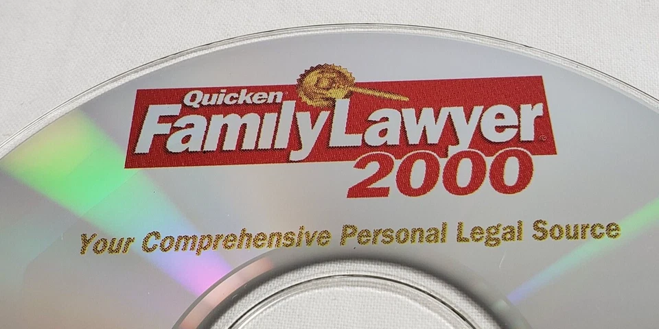QUICKEN FAMILY LAWYER 2000 SOFTWARE CD disc only untested - Image 2 of 4