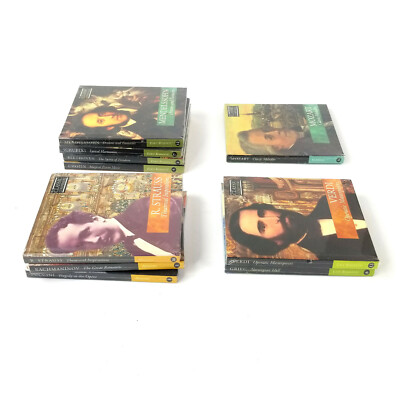 Classic Composers SEALED CD/Info. Book lot: 10 sealed cds of Classic Composers SEALED CD/Info. Book lot: 10 sealed cds of