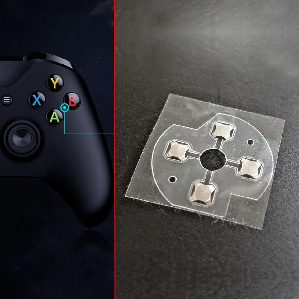 Controlador Reemplazar Botón D-Pad Metal Domo Película Conductora Pegatinas Para Xbox One Foto 2 de 4