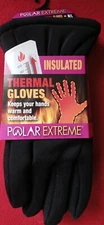Women’s Polar Extreme Insulated Thermal Gloves, Black— Size M/L NWT