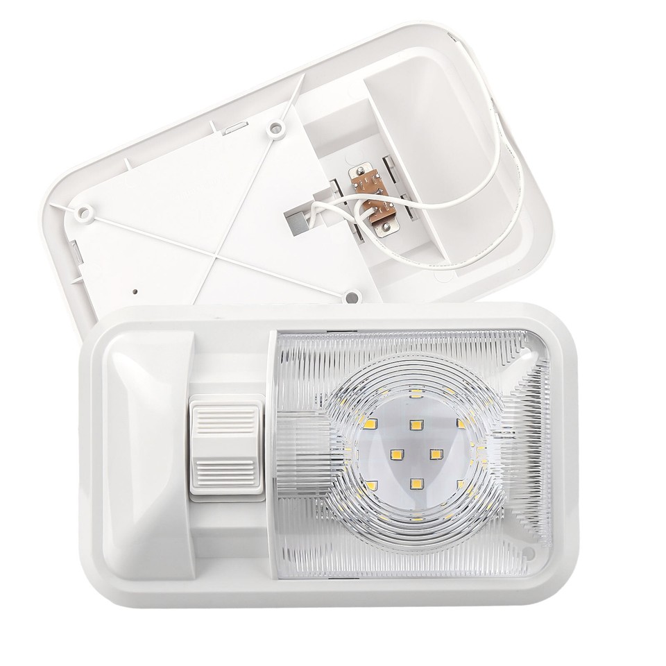 5 Pack 12V LED RV Ceiling Dome Lights – Interior Lighting For Camper, Trailer – Single Dome, 12V