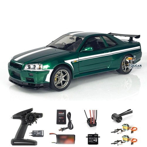 Coches de carreras de deriva de radiocontrol a escala 1/8 de metal Capo R34 4x4 motor sin escobillas modelo RTR - Imagen 2 de 11