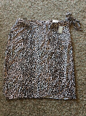 Maurice's Women's Plus Size 24 Leopard Print Wrap Skirt New with tags