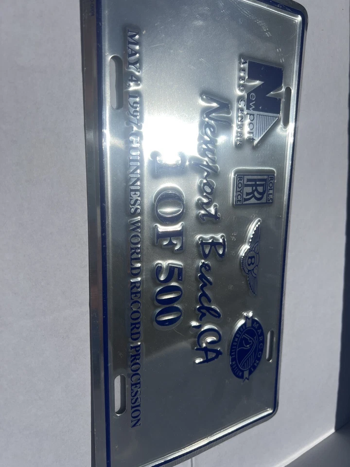 Rolls-Royce placa tocador pantalla 1 de 500 récord mundial difícil de encontrar de colección raro Foto 4 de 4