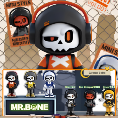 Authentic Mr.bone Mini Space Series Blind Box Confirmed Figure Hot