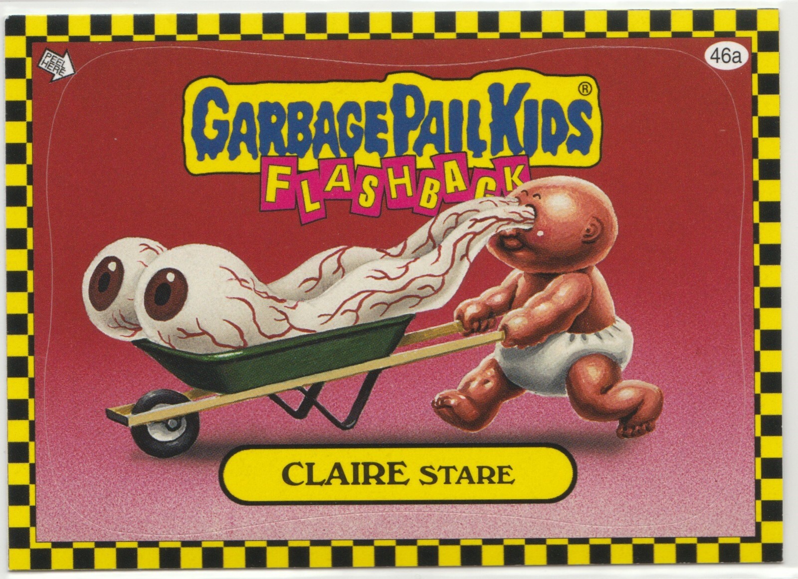 Claire Stare GPK 2010 Flashback Series 1 FB1 #46a Garbage Pail Kids