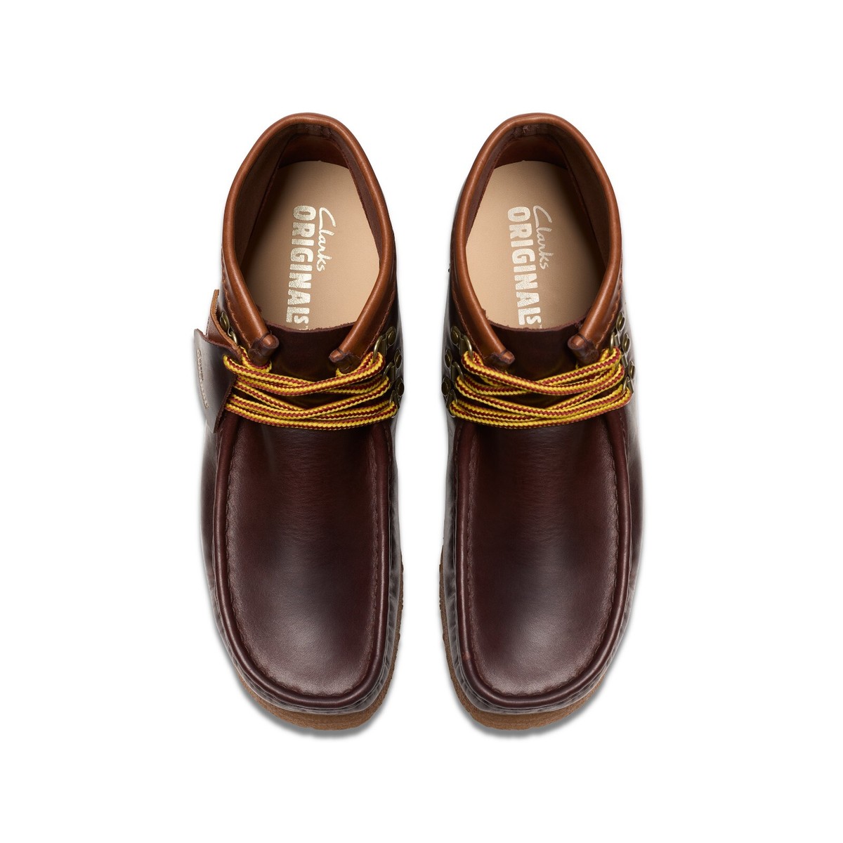 NEW Men Clarks Wallabee Original Burgundy Leather Hiker