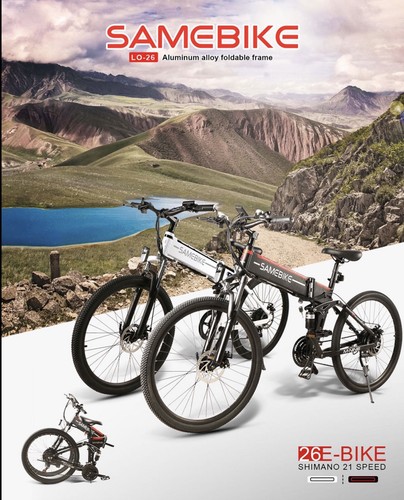 SAMEBIKE LO26 48V 500W 26IN FOLDING ELECTRIC BIKE E-BIKE | eBay