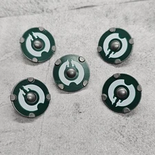 5pack Rohan Knight Shield Blocks accessory for Minifigs gb4b445 eowyn