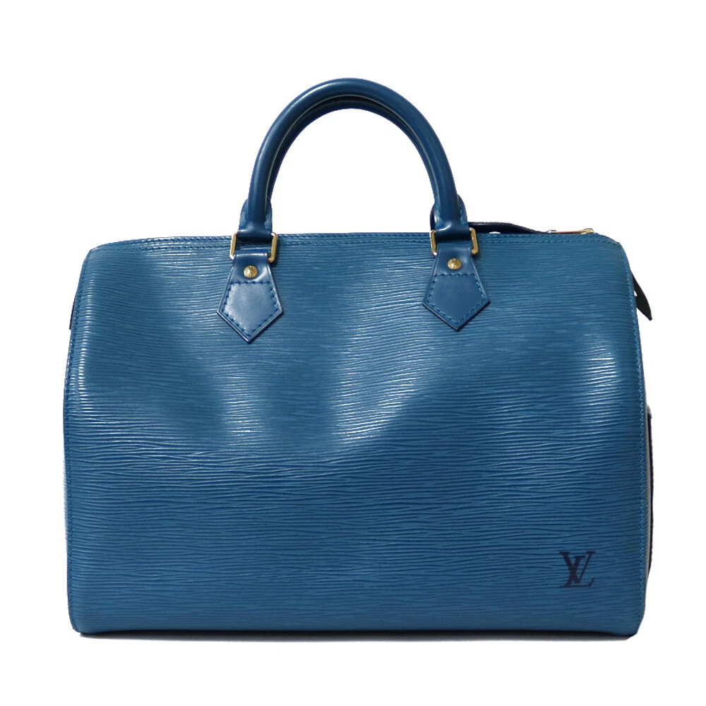 LOUIS VUITTON Toledo Blue Epi Speedy 25 Purse