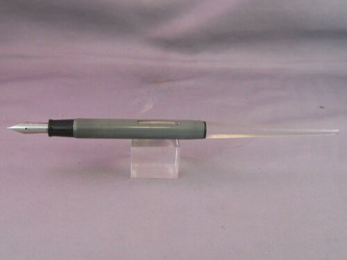 Esterbrook Vintage Desk Pen--gray  with clear taper--new sac--2668 medium - Afbeelding 1 van 4