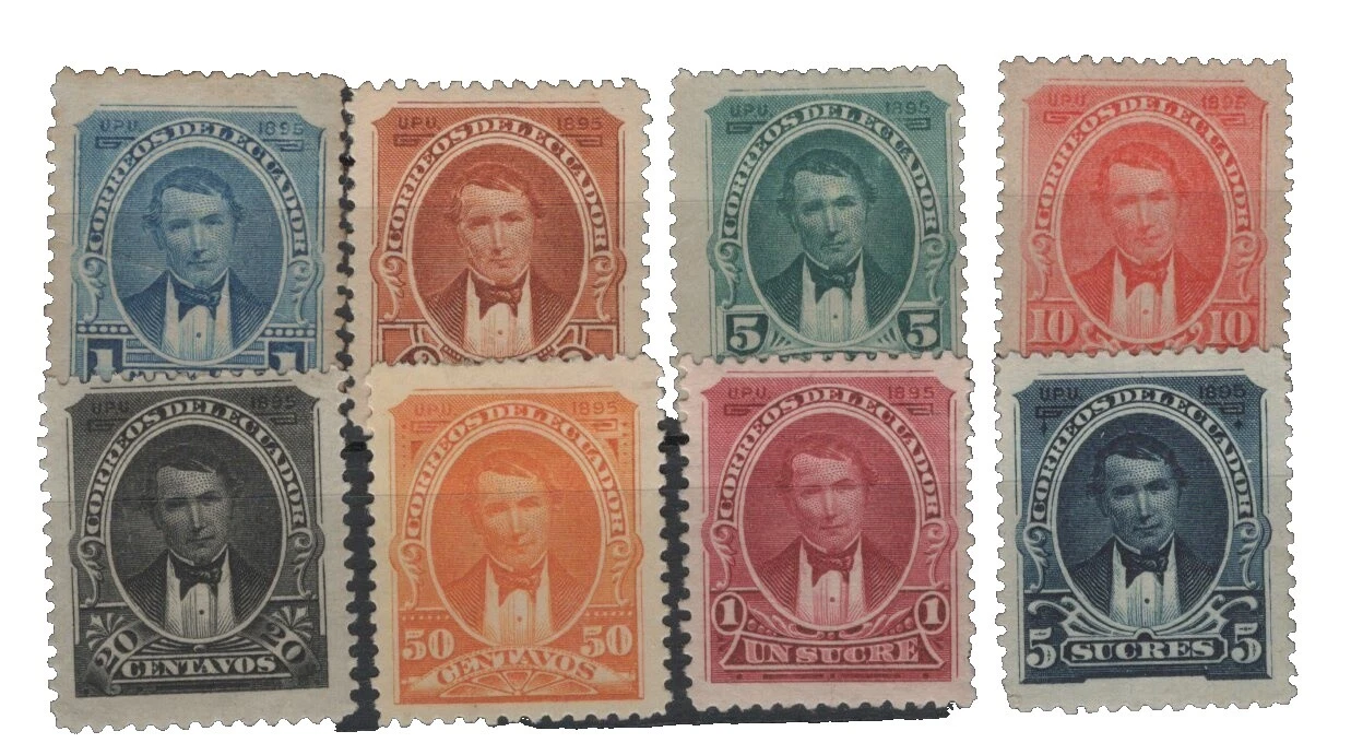 Varios sellos ecuatoriano