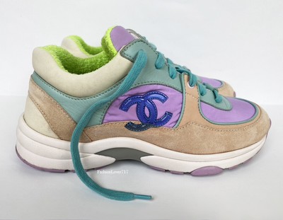 chanel purple sneakers
