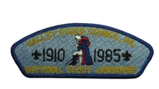 Valley Forge Council PA 1910-1985 National Scout Jamboree JSP BLU Bdr (NE4167)