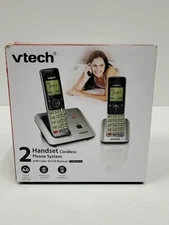 Vtech 2 Handset Cordless Phone System CS6619-2, DECT 6.0