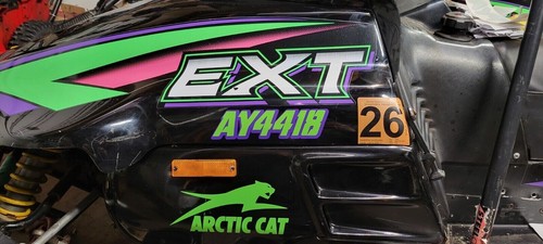 Snowmobile Registration Numbers Pair Decals Sticker Vinyl 2 Color sled decal - Picture 13 of 13