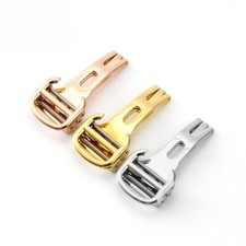 Quality Stainless Steel Folding Buckle Butterfly Clasp 12 14 16 18 20mm for Crtr