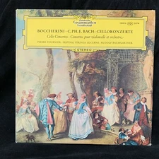 PIERRE FOURNIER cello - BOCCHERINI & CPE BACH Concertos - DGG TULIP ST LP 1965