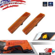 FITS JEEP WRANGLERS YJ SIDE MARKER LAMPS 87-95 PAIR CORRECT FOR RESTORATION NEW