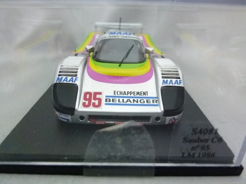 Spark 1:43 Sauber C6 #95 R.Bassaler-D.Lacaud-Y.Tapy Le Mans 1986 S4081 Diecast - Picture 6 of 12