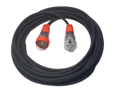 20 Amp 15m Extension Lead, 3 Phase, 5 pin, 415V 20A 15mt Cable 3ph