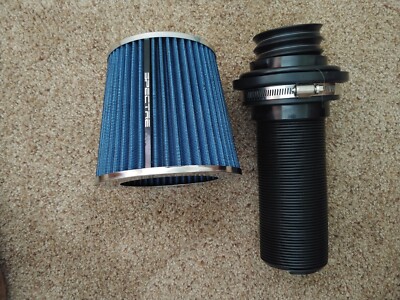 Spectre Blue 4'' Clamp on Cold Air Intake Filter w/clamp, Fitting