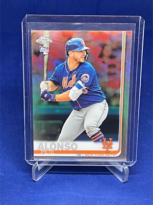 Alonso Rookie Blue PETE ALONSO 2019 TOPPS CHROME REFRACTOR ROOKIE RC # 204 | eBay
