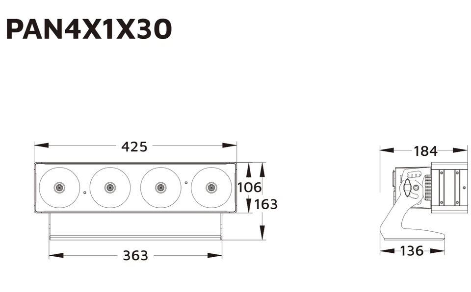 Event Lighting -4 x 30W COB RGB LED Pixel Control Panel **NEW** - Image 4 of 4
