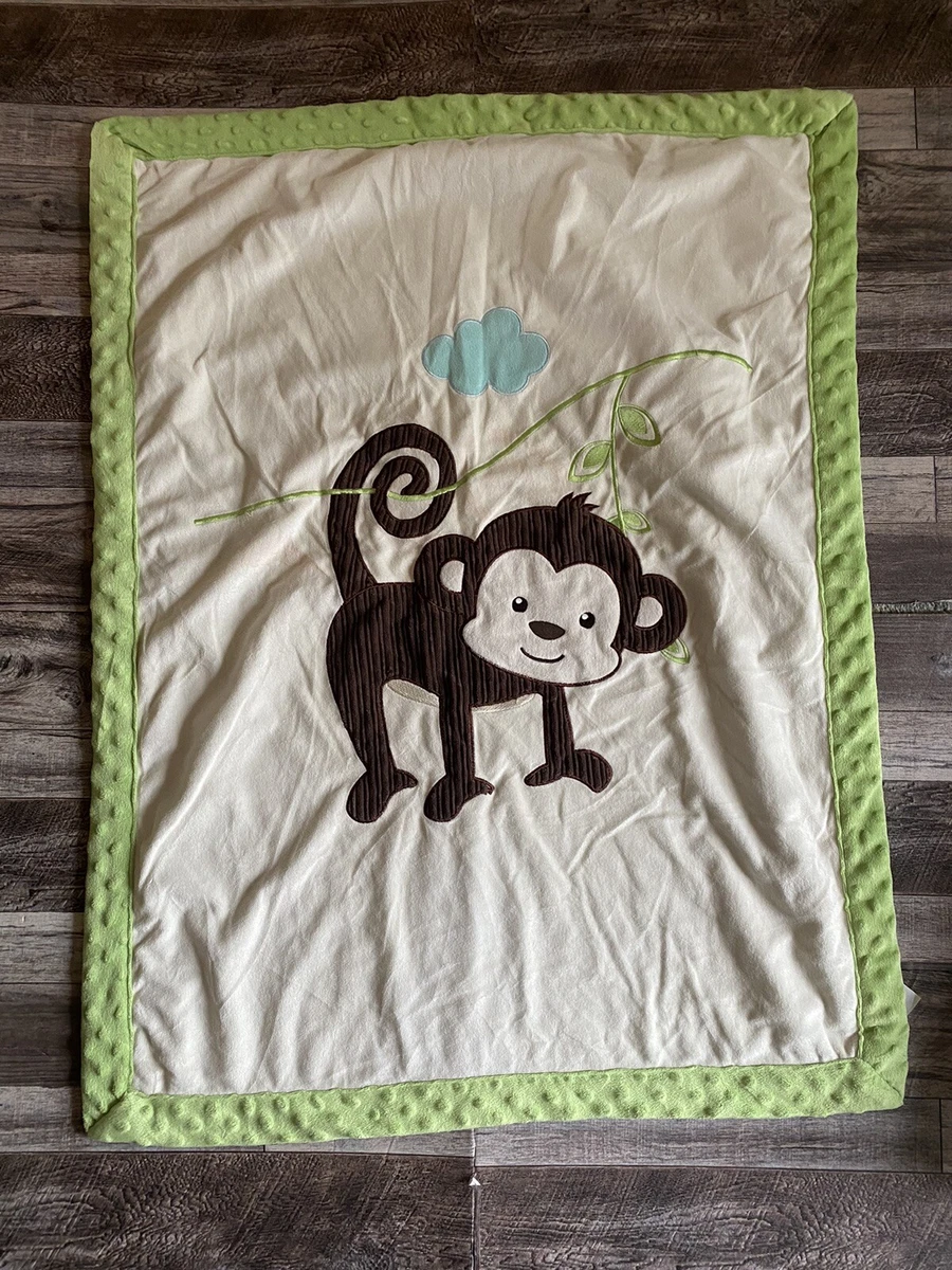Monkey baby blanket sales