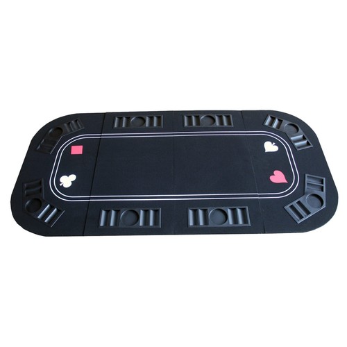 INO Design Casino Tischplatte Poker Blackjack Craps Matte Tischplatte schwarz - Bild 4 von 7