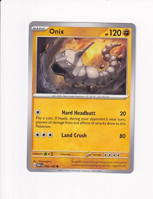 onix pokemon card value 2023 Pokmon 010/034 Trading Game 2023 Pokemon Scarlet & Violet