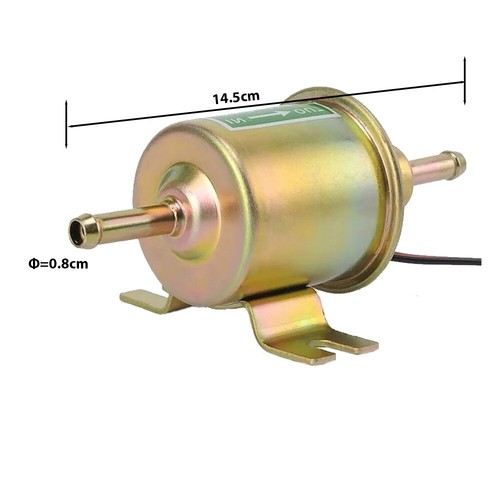 12V HEP-02A Universal Kraftstoffpumpe Benzinpumpe Benzin Diesel Dieselpumpe 8mm - Bild 8 von 11