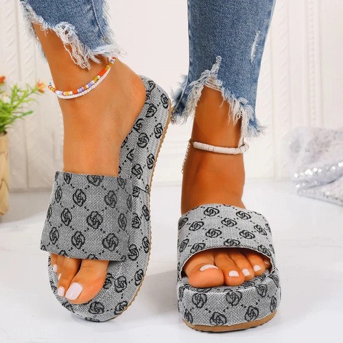 Women Slippers Platform Shoes New Summer Slides Women Shoes Flats Sandals Design - Picture 2 of 16