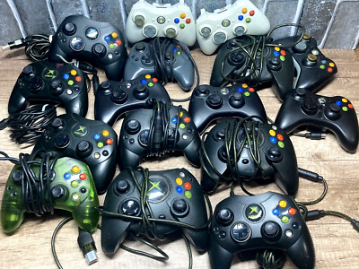 Xbox Official Genuine OEM Controller Lot For Parts 16 READ THE DESCRIPTION