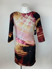 NEW Vince Camuto Mod Brushstroke Patterned Sheath Dress 6