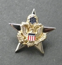 US ARMY GENERAL STAFF SERVICE IDENTIFICATION LAPEL HAT PIN BADGE 1 INCH