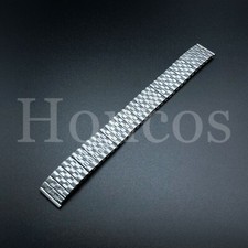 16 MM Stretch Expansion Stainless Steel Watch Band Strap Bracelet Silver USA