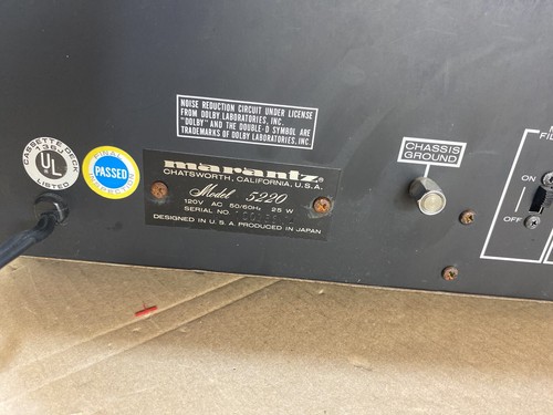 Marantz Model 5220 Cassette Deck - As Is/For Parts or Repair - Picture 10 of 12