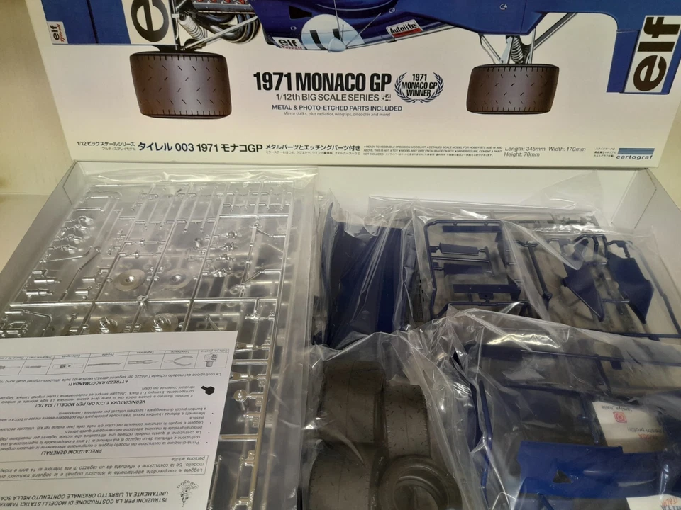 Tamiya 12054 Tyrrel 003 GP Monaco 1971 kit 1/12 - Immagine 2 di 2
