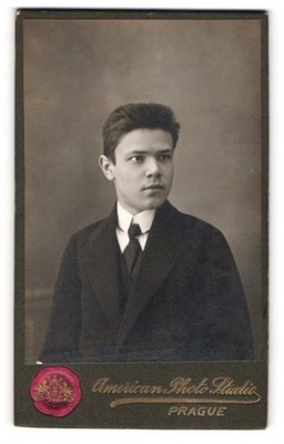 Photography American Photo Studio, Prague, Adolescent Boy with Strict  