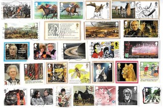 GB High Value Commemorative Stamps Used Most On Paper