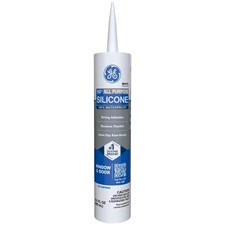 GE 2749483 White Silicone Window & Door Caulk Sealant 10.1 oz. (Pack of 12)