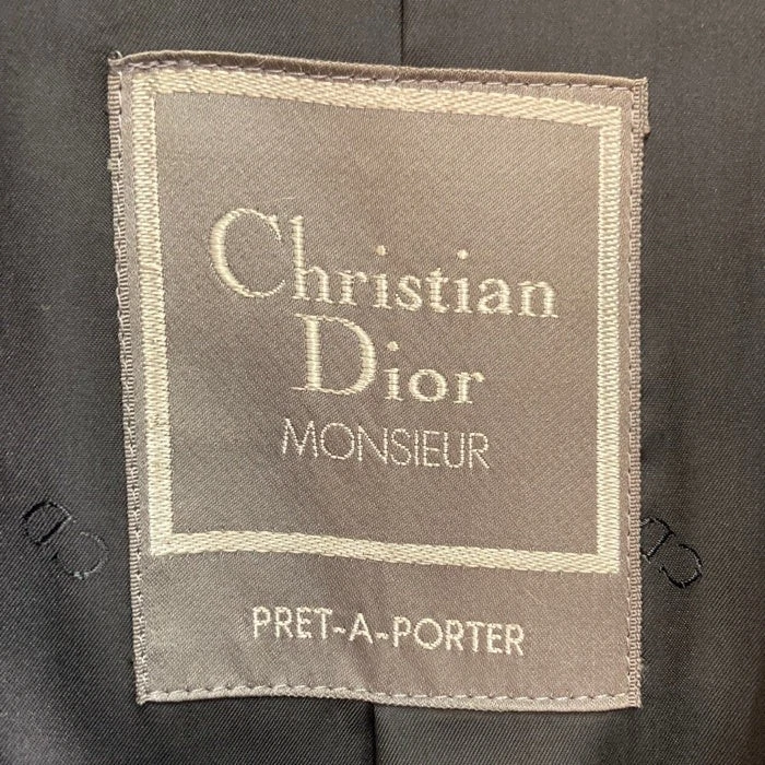 Christian Dior MONSIEUR cappotto lungo cappuccio nero taglia M