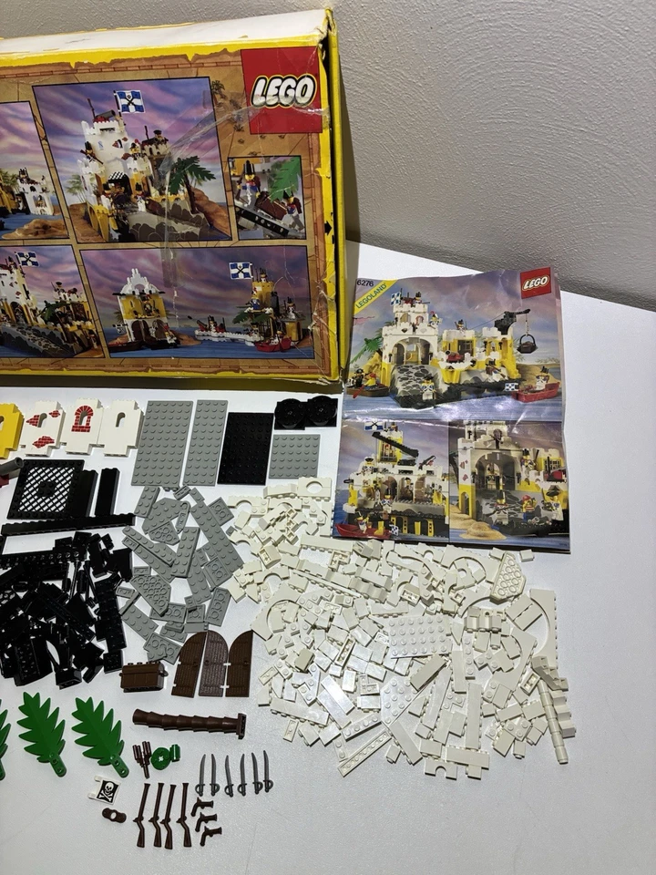 LEGO Piratas 6276 Fortaleza Eldorado (1989) incompleta caja dañada / instrucciones Foto 2 de 4
